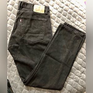 Levi Strauss 505 36W 34L Black Straight leg water<less jeans